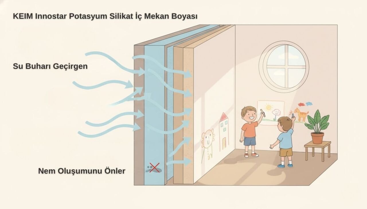 KEIM Innostar: Hassas İç Mekanlar İçin Üst Düzey Sağlıklı Silikat Boya