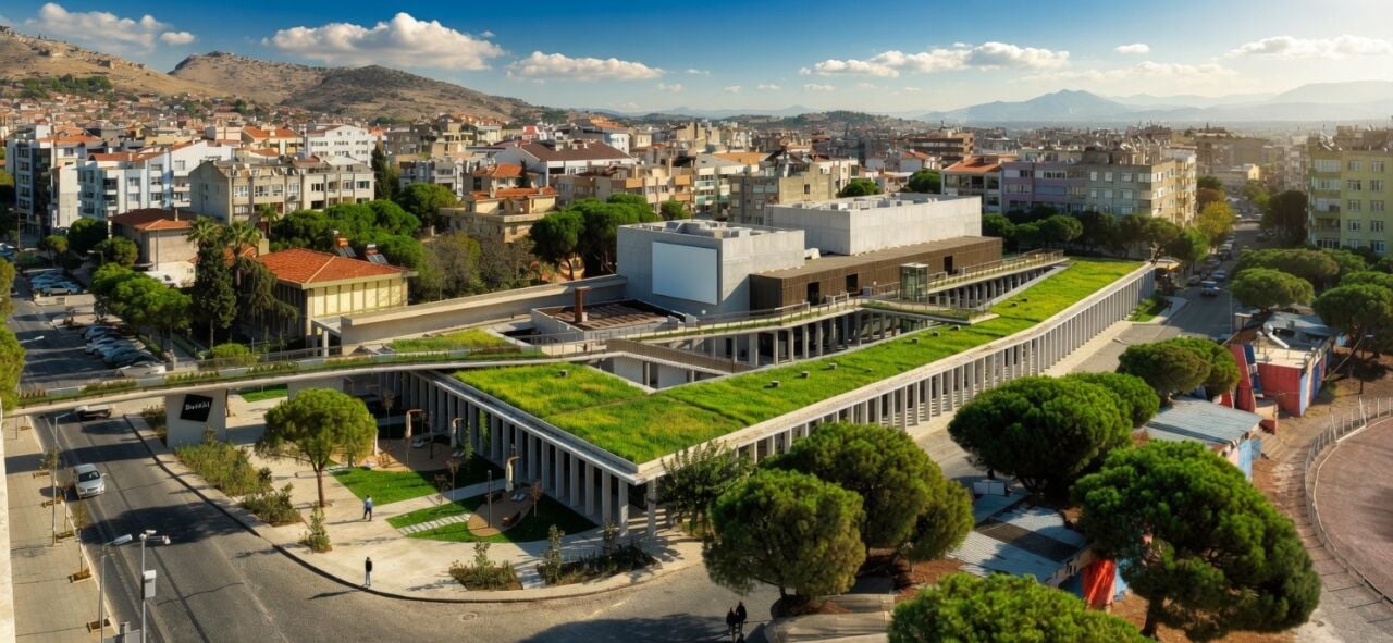 Bergama Kültür Merkezi: Brüt Beton ve KEIM Concretal-Lasur